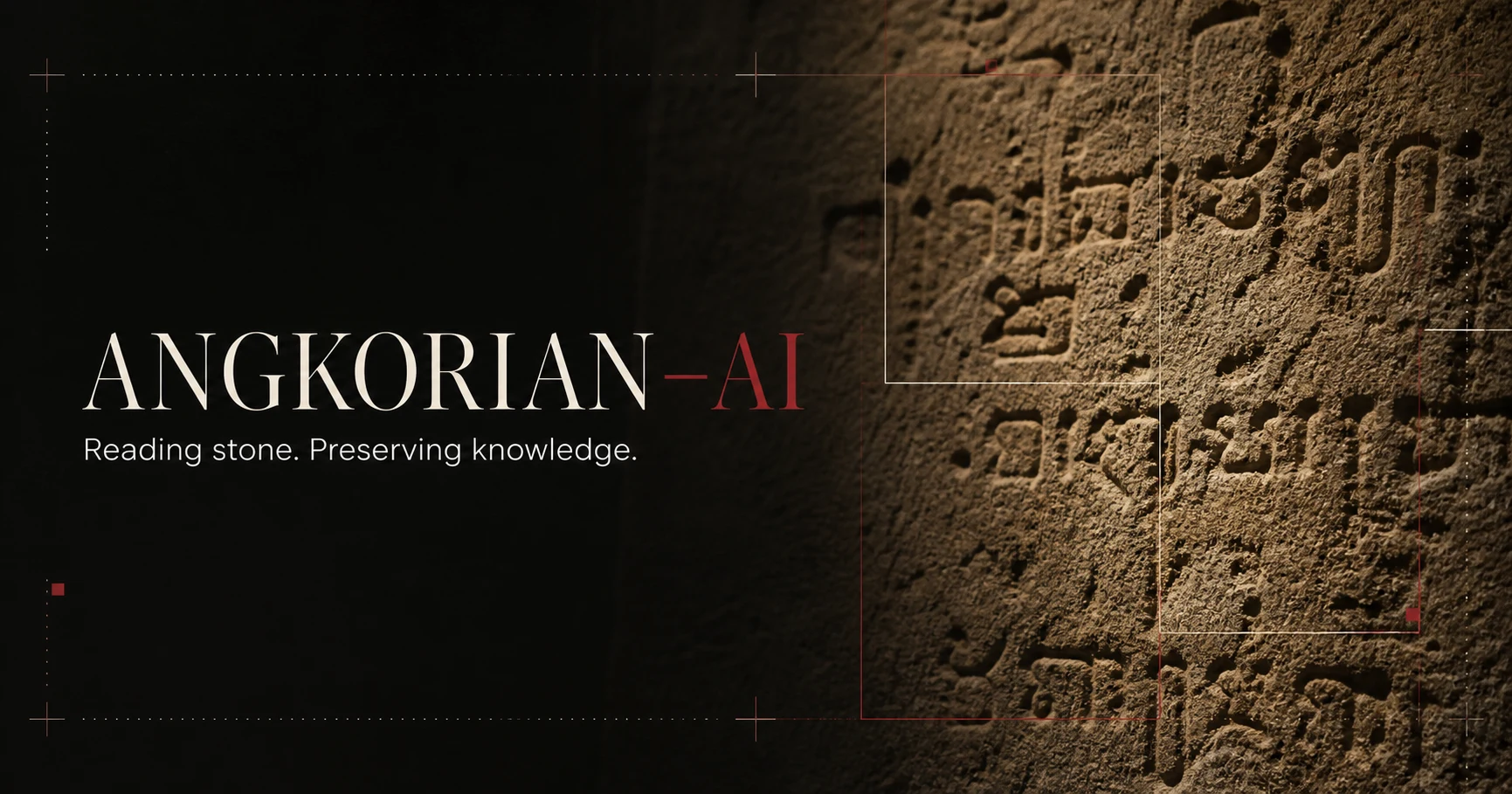 Angkorian–AI — Reading stone. Preserving knowledge.