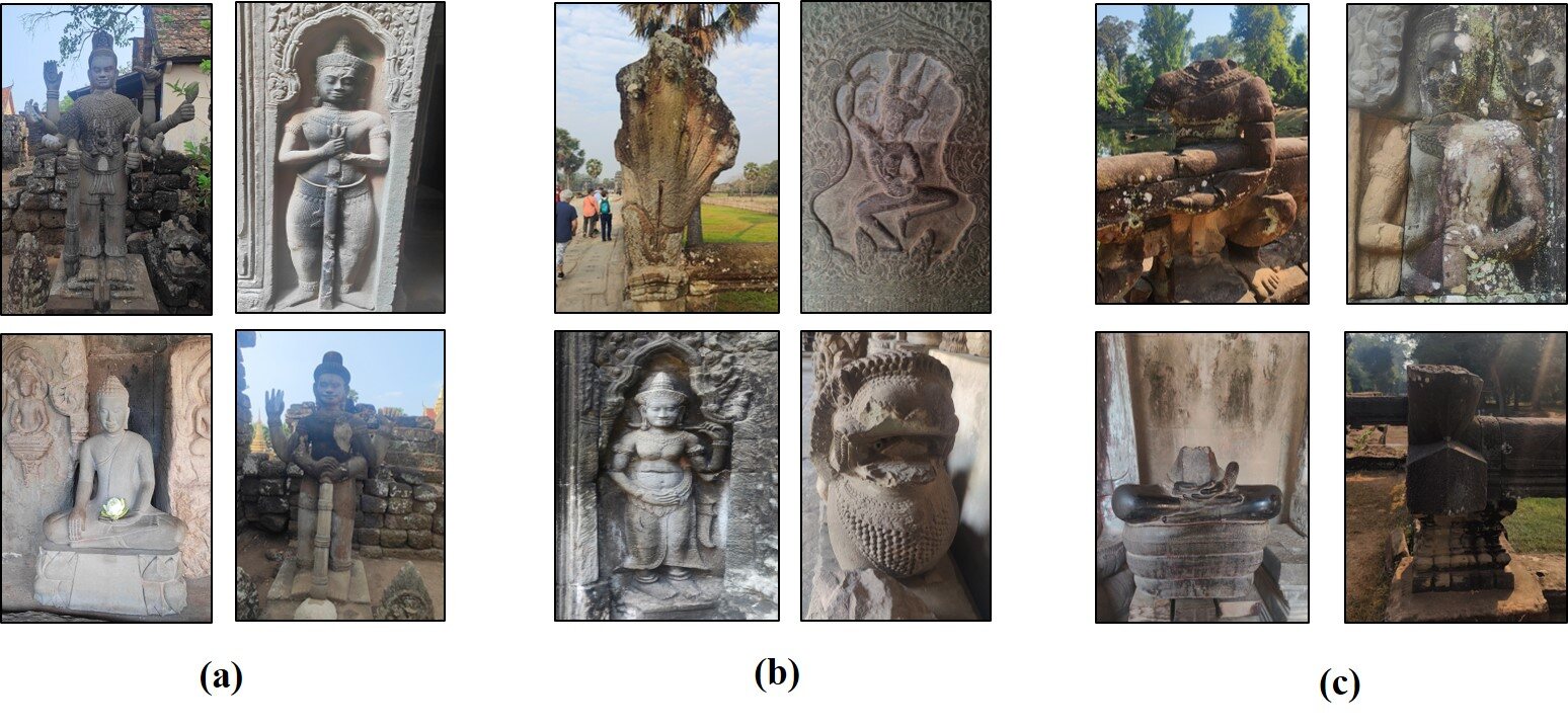 Khmer stone heritage objects documented for visual condition assessment